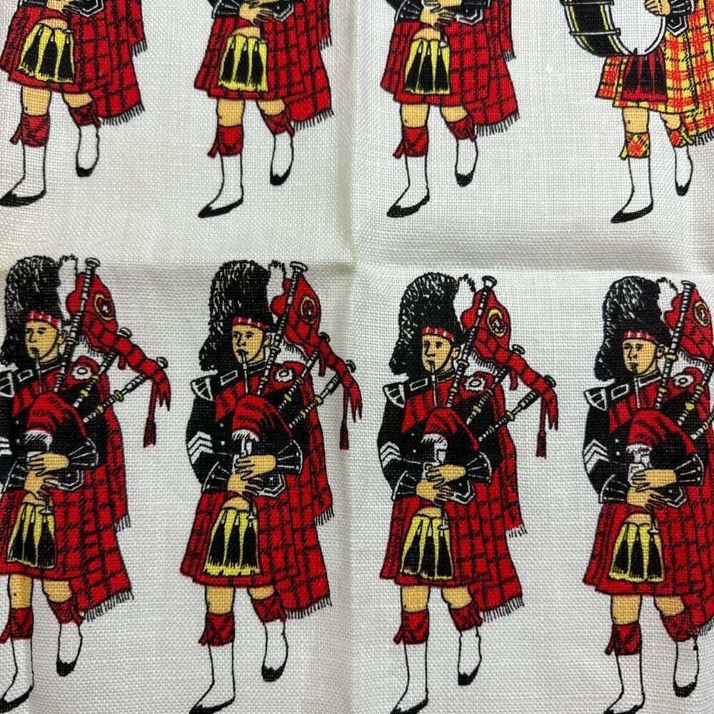 NWOT Ireland Irish Linen Tea Towel or Wall Handing  Pipes & Drums Reg.#7792 - Picture 5 of 6